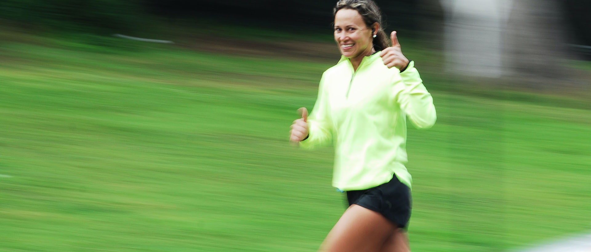 Runner staying active with AIM nutrition